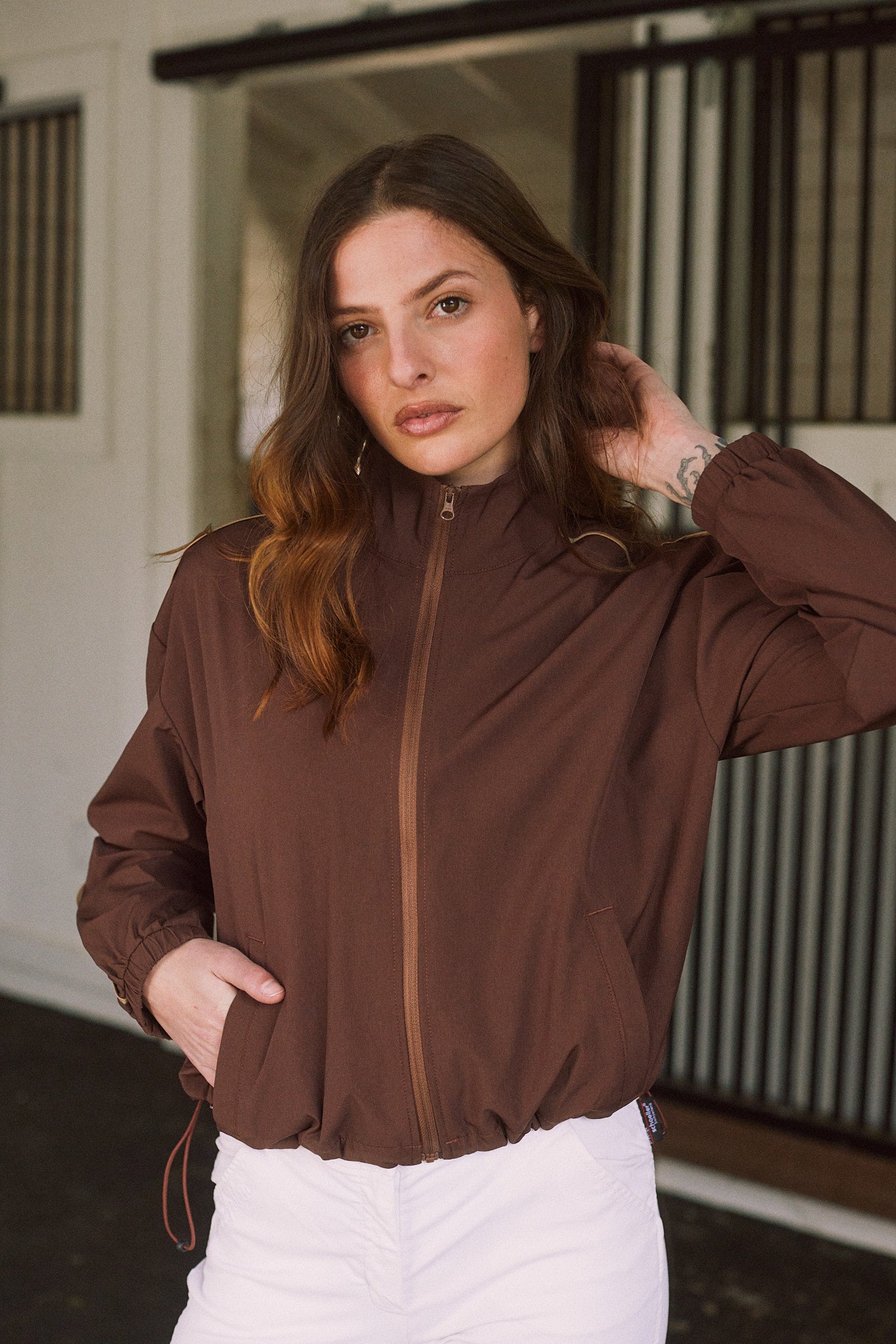 Winnie | High Performance | Windbreaker | Cocoa