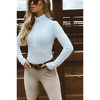 Haley | Lightweight UV Riding Baselayer | Bright White