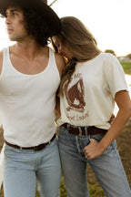 Hey Good Lookin | Equestrian Vintage Tee | Natural Cotton