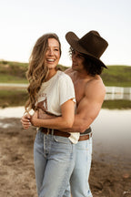 Hey Good Lookin | Equestrian Vintage Tee | Natural Cotton