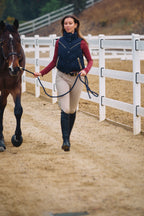 Mia | Water-Resistant Down Riding Vest | Navy