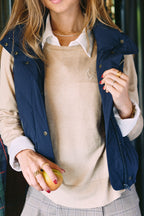 Theo | Lightweight Warm-Up Riding Sweater | Oat