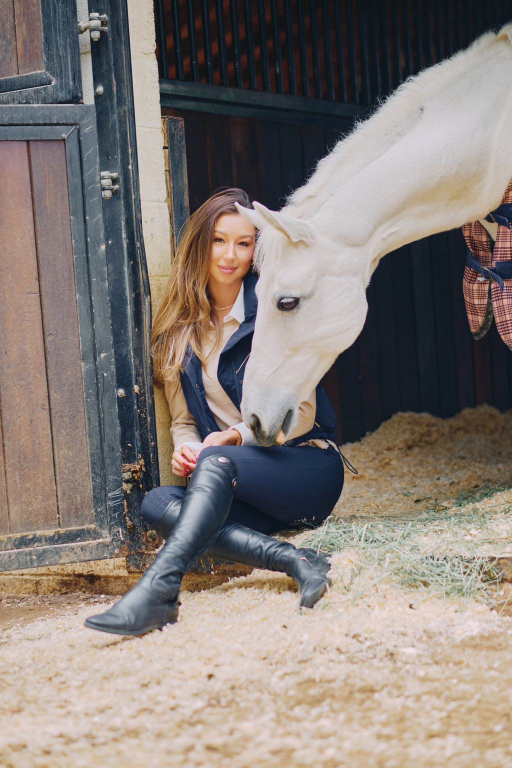 Theo | Lightweight Warm-Up Riding Sweater | Oat