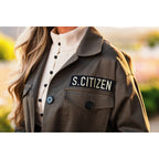 James | Oversized Cavalry Jacket | Army Green Twill